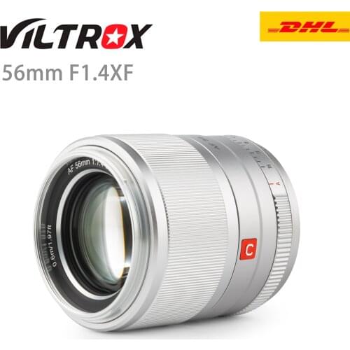 Viltrox 56mm F1.4 STM Silver Black Lens XF APS-C Autofocus Portrait Lens Suitable For Fuji X Mount Camera XPro3 X-T4 XT20