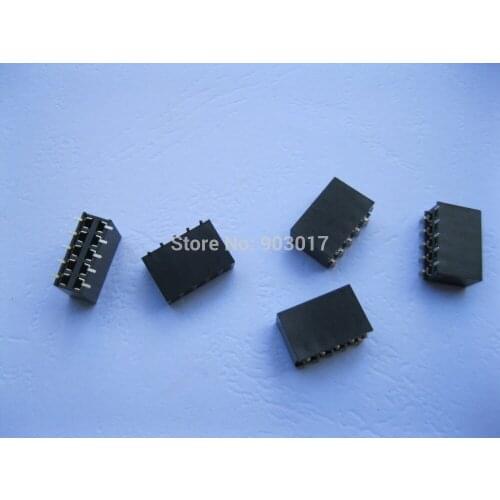 12 pcs SMD SMT Pitch 2.54mm 2x5 10pin Breakable Female Pin Header Double Row Strip Gold Plated