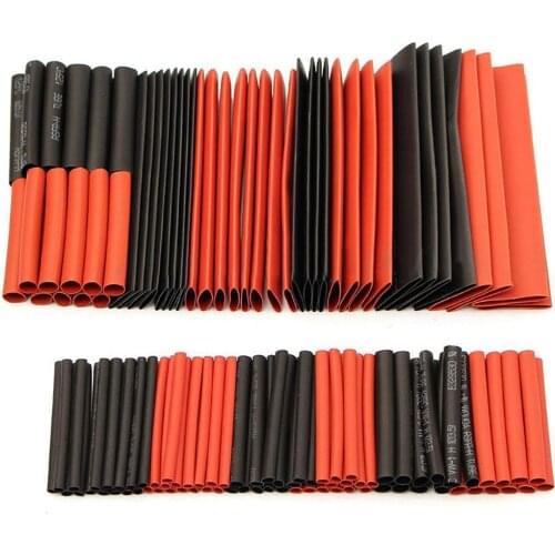 127Pcs Polyolefin Assorted Heat Shrink Tube Insulated Electrical Wrap Wire Cable Sleeving Tubing Kit Set
