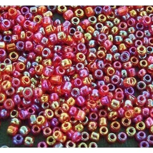 16g 1000pcs 2mm 12/0 AB Red Colored Round Transparent Loose Spacer Beads Cezch Glass Seed Bead Handmade Jewelry DIY Garment Bead