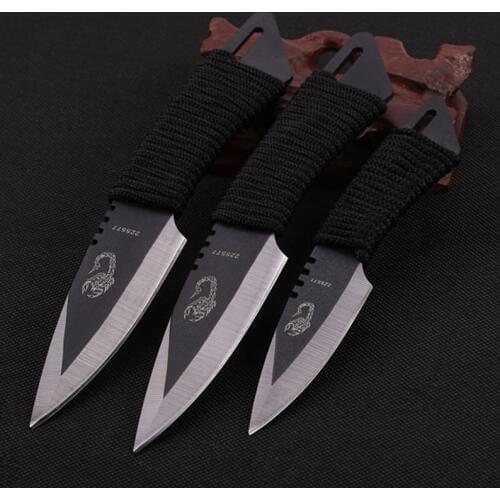 3pcs in 1Sets) !! Hunting Knives Outdoor camping Survival Knife 440C Stainless Steel Sheath knife fixed balde knife