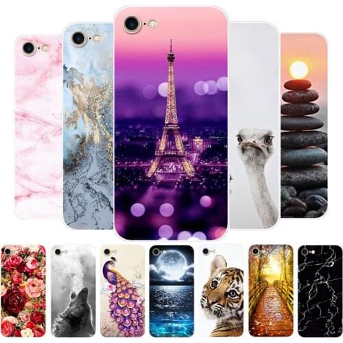 4.7" For Apple iPhone SE 2020 Case Fashion Silicone Soft Back Cover For iPhone SE 2 Case TPU Funda for iPhone SE 2020 Phone Case