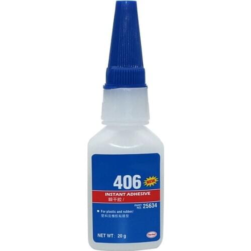 406 Super Glue Plastic Wood Metal Rubber Tire Repair Universal quick-drying adhesive for bonding metal plastic