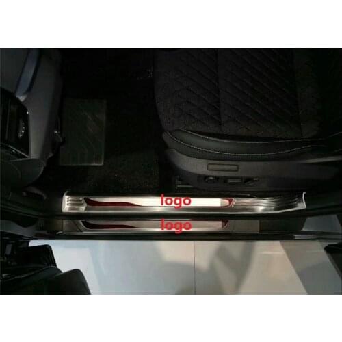 For Skoda Karoq Accessories car door sill scuff plate protcover cover Threshold pedal exterior car-styling parts