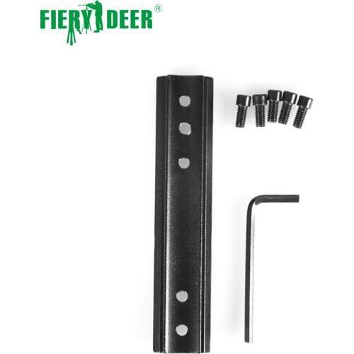 Fiery Deer Scope Mount 20mm Adapter Base Screws Curve Rifle Round Bottom Install Pistol Airsoft Hunting/D02