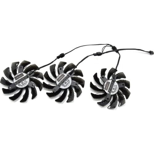 75mm PLD08010S12H 2Pin 3Pin Cooling Fan Replacement For Gigabyte GTX 960 970 GTX980 GTX 1050 Graphics Video Card Cooler Fan