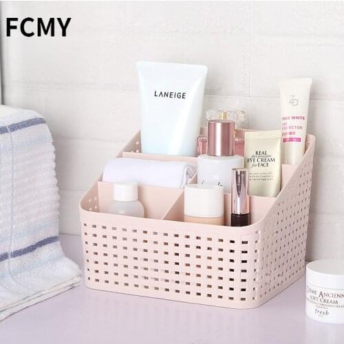 Makeup Organizer Box for Cosmetics Desk Office Storage Skincare Case Lipstick Case Sundries Jewelry Organizer Box Craft Plastic