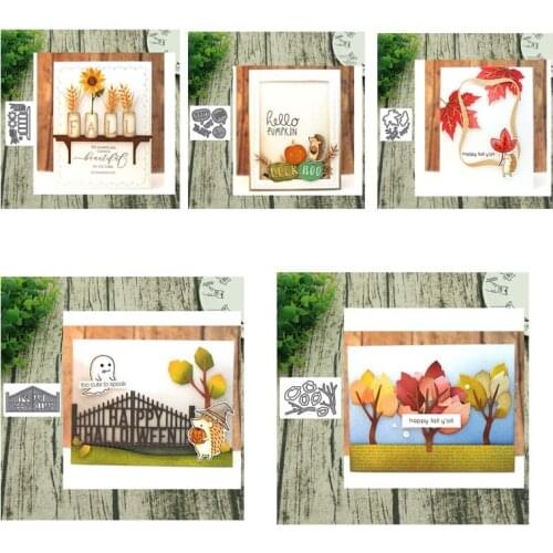 Metal Cutting Dies Tree fence for Scrapbooking Steel Craft Cut Embossing Paper Card Album Stencil