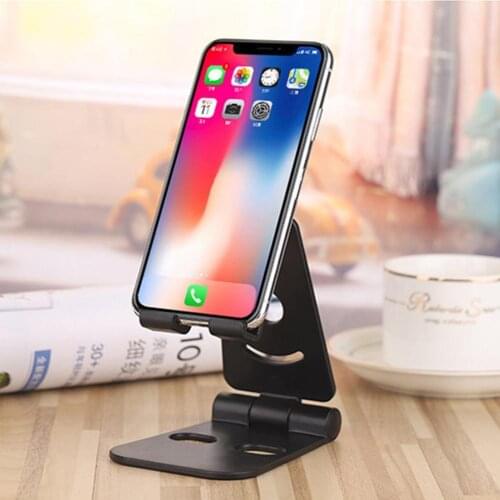 Mobile Phone Holders Portable Folding Phone Holder Bracket Adjustable Angle Tablet Standing Rack Mobile Phone Accessories 2021