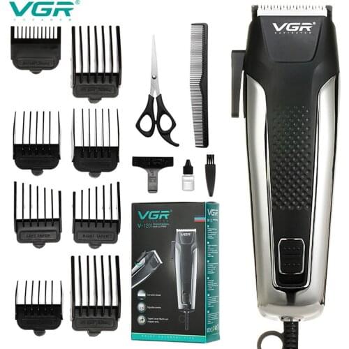 VGR Brand New Men Electric Hair Clipper Ceramic Blade Household Hair Trimmer Shaver European Standard Hair Clipper Plug-in