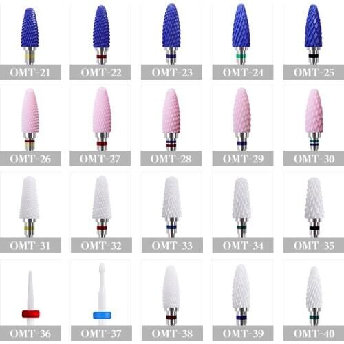 New Arrival Ceramic Nail Drill Bit Electric Milling Cutter for Manicure Pedicure Nail Drill Machine Accessoires Nail Art Tool