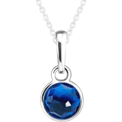 Fits for Pandora Bracelets December Droplet Beads with London Blue Crystal 100% 925 Sterling Silver Jewelry Charms Free Shipping