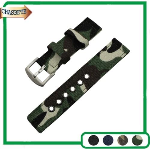 Nylon Fabric Nato Watchband for Breitling 18mm 20mm 22mm 24mm Men Women Canvas Strap Wrist Belt Loop Bracelet Black Blue + Pin