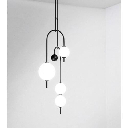 Nordic Modern Designer Pendant Lamp Simple Bar Table Dining Room Restaurant Magic Bean Pendant Lights Office Ball Grape Hanglamp