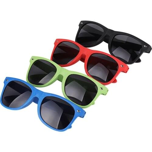 Vazrobe Degradable Fashion Sunglasses Male Women Promoting Sun Glasses for Men Gift Wheat Straw Frame Environmental Shades