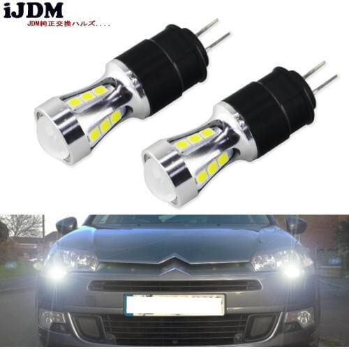 IJDM Car ph24w led High power No faulty white 6000K led drl light G4 18smd 3030 12V for peugeot citroen daytime running light