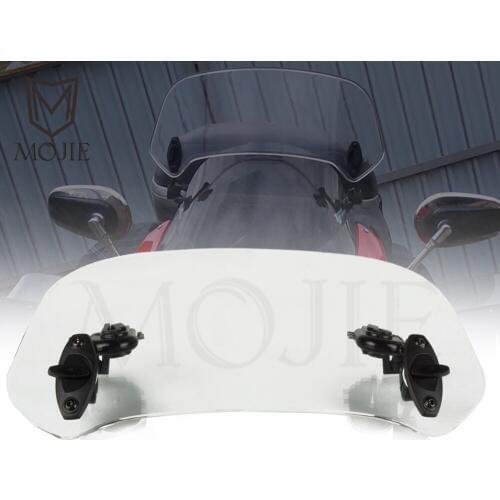 Motorcycle Windshield Extension Spoiler Windscreen Air Deflector For Kawasaki ZXR 250/R 400 750 ZZR 400 600 1100 1400 250 1200