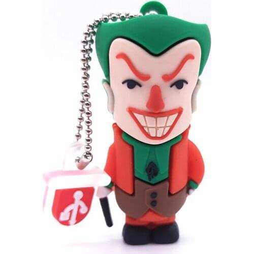 Usb Flash Drive Pendrive 4GB 8GB 16GB 32GB 64GB 128GB Cartoons Memory Usb Stick Joker Clown Pen Drive Memoria Flash U Disk