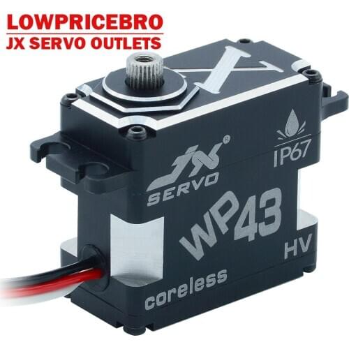 JX WP43 43KG 8.4V 0.11sec IP67 Rated Waterproof Steel Gear Aluminum Coreless Servo for RC Car Truck Helicopter Robot SAVOX