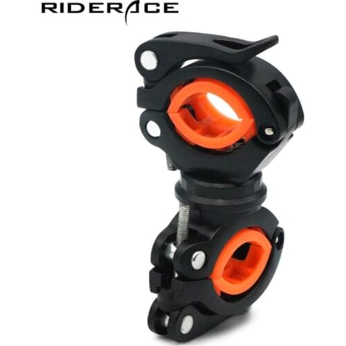 360 Degree Rotating Bicycle Light Frame Clip Holder Multi-function Bike LED Flashlight Torch Mount Bracket Cycling Accessories