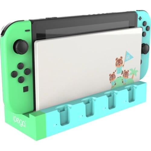 Game Controller Charger for NS JoyCon Charging Dock Stand Station Holder for Nintendo Switch Control Game Console with Indicator