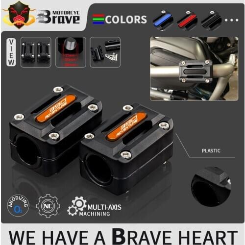 For KTM 390adventure 2020 22mm 25mm 28mm Engine Protect Guard Bumper Decor Block 390 adventure Motorcycle Accessories Crash Bars