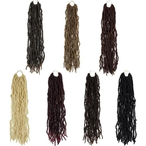 Women Hair Synthetic Wigs African Dirty Braid Woman Wig Crochet Pigtail Dirty Braid Hair 18 inch