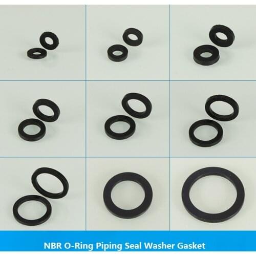 10/20/50Pcs NBR Rubber O-Ring Water Pipe Piping Seal Washer Gasket Various Sizes