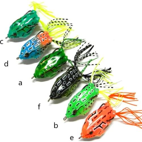 10pcs/lot 12.5g soft bait frog suit 5.5cm new bionic bait fishing bait frog 6 color selling fake
