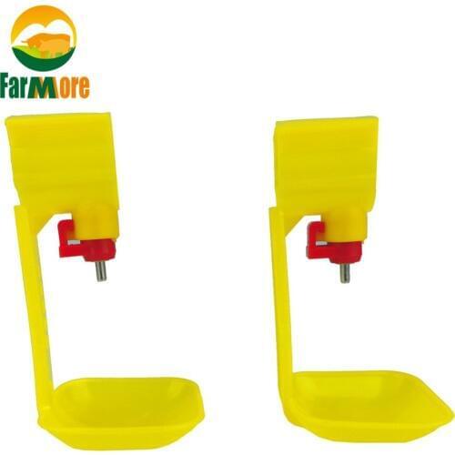 15pcs Automatic Chicken Water Nipple Drinker Hanging Cup Drinking Fountain Dispenser Pipe Diameter is 25mm
