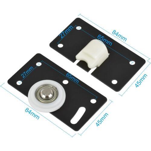 2pair sliding wardrobe door rollers Cabinet Copper Caster Wheel Pulley For Wardrobe Window Furniture Hardware