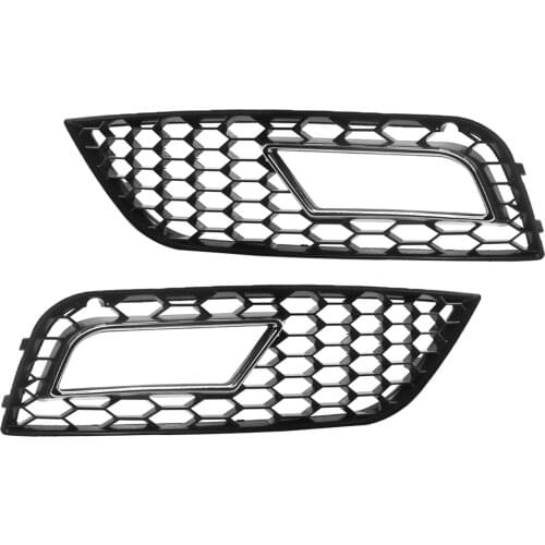 2x Car Fog Light Grille Cover for Audi A4 B9 13-15 8K0807681K Spare Parts