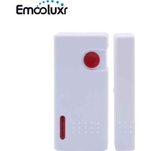 5pcs MD-209R Wireless Magnetic Door Alarm Switch With Emergency Button for Wireless Home Burglar Intruder Alarm