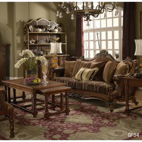 America style solid wood sofa live room and extendable coffee table раздвижной журнальный столик GF54