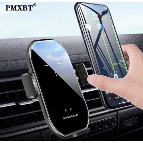 Wireless Car Charger Qi 10W Fast Charging Air VentMount Automatic Clamping Mobile Phone Charger Holder For iPhone 12 11 Pro Max