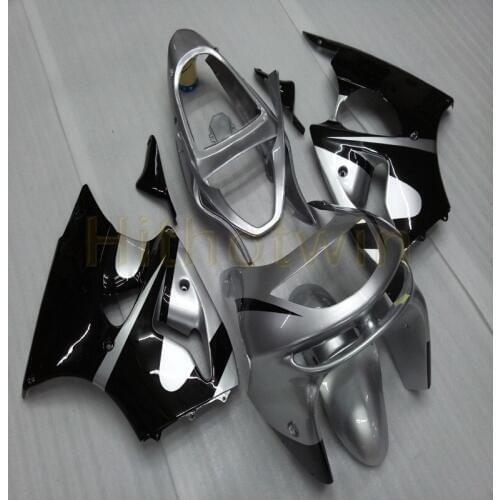 Motorcycle cover for ZX6R 636 1998 1999 ZX-6R ABS motorcycle fairing+Free Bolts+ silver body