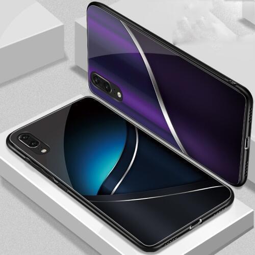 HD Painting Tempered Glass Case for Huawei P20 P20 Pro Case Glossy Back Cover Cases for Huawei P 20 20Pro P20pro Funda Bumper