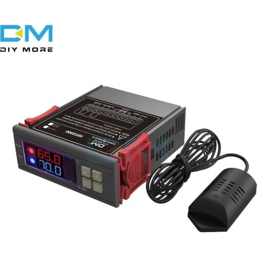 AC 110V 220V DC 12V 10A Digital Humidity Temperature Controller SHT2000 Thermostat Therometer Hygrometer fridge Water Heater