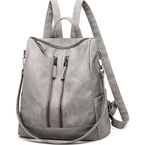 Designer Women Leather Backpack High Quality School Bags for Girls Travel Shoulder Bagpack Female Fashion Backpacks Rucksacks