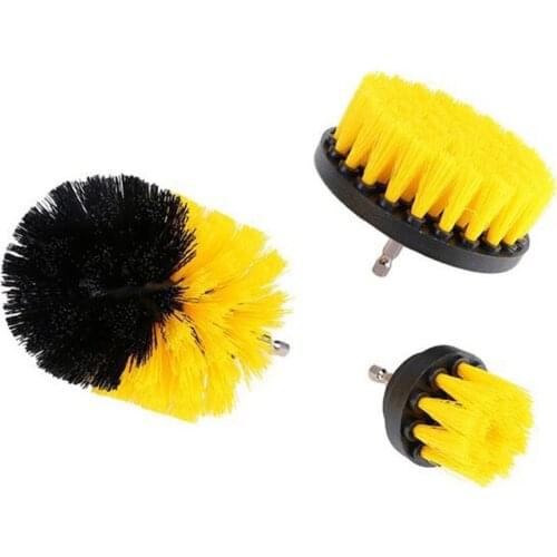 3pcs/set Electric Drill Brush Grout Power Scrubber Scrub Cleaning Brush Kit for Shower Door/Tub/Kitchen/Bathroom Cleaner Tool