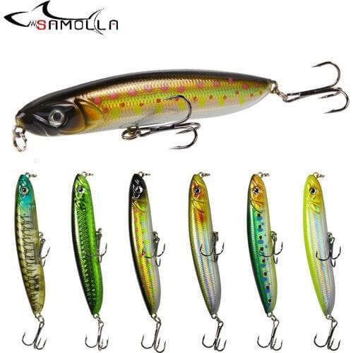 Pencil Lure Fishing Lures 2019 Weights 18g Pencil Popper Long Throw Fish Lure Tackle Articulos De Pesca Isca Artificial
