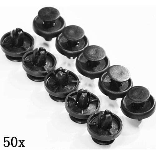 50pcs/Set Car Trim Clips Fastener 7mm For Toyota /Lexus Wheel Arch Engine Shields Cover 90467-07201 Car Buckle Accessories Tools