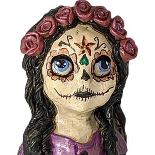 Doll Censer Handmade Eye-catching Resin Ghost Girl Shape Wear-resistant Doll Burner for Living Room Decoration Crafts