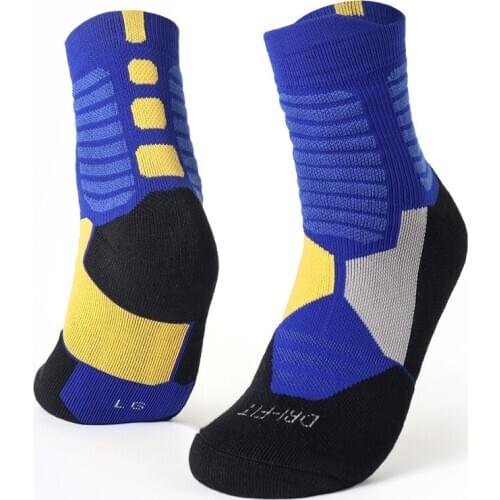 S019A Thick many colors Sweat-Absorbent breathable Sports hiking Running Basketball football Casual men socks
