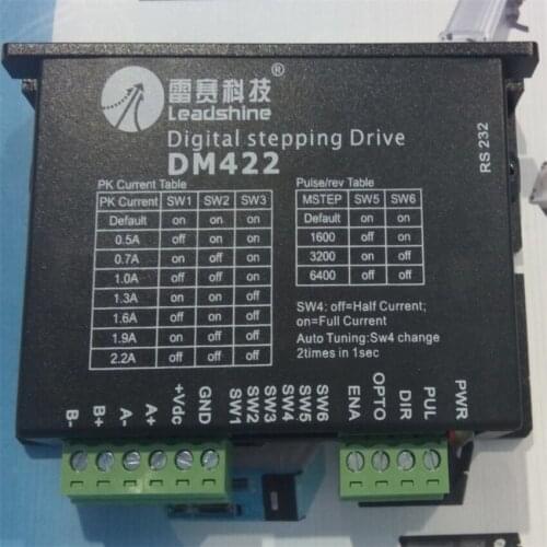 New Leadshine 2-phase DM422 Digital Stepper Motor Drives work 24-40VDC/out 2.2A Fit for the size NEMA 14 -17 Stepper motor