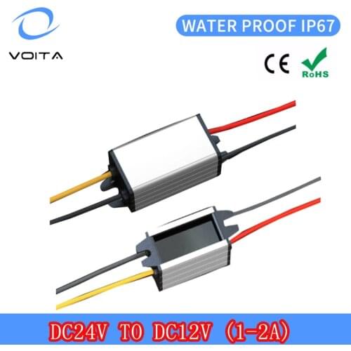 Plastic shell ac to dc converter 24v to 12v 1a 12w for motor use