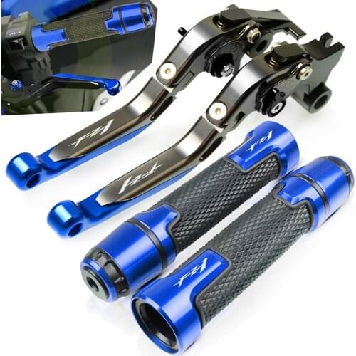Motorcycle Brake Handle Adjustable Brake Clutch Lever Handbar Ends For Yamaha FZ1 FAZER 2001 2002 2003 2004 2005 Fz1 with logo