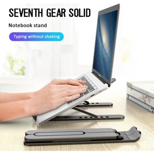 Foldable Adjustable Aluminum Laptop Tablet Stand Portable Desktop Holder Mounts For Huawei Samsung