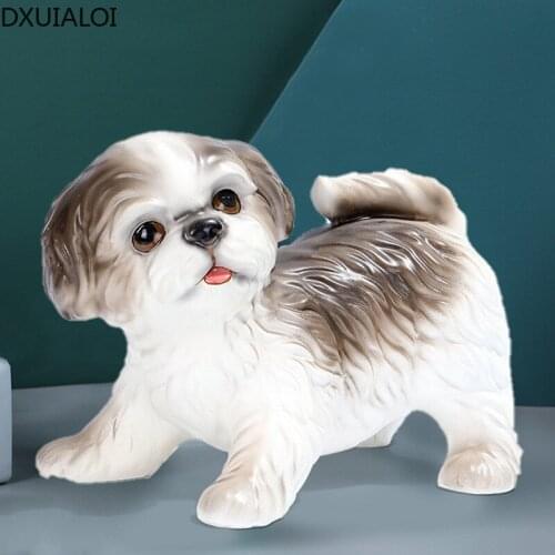 Modern simplicity Animal sculpture ornaments resin crafts housewarming gifts Painted sculpture home living room porch ornaments