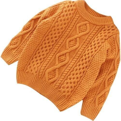 Boys Sweaters Clothes Children Girls Wool Sweaters Autumn/winter Kids Baby Bottoming Sweater Warming Wool Cotton Clothes